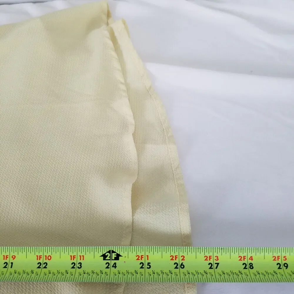 Bluheaven Shirt Womens Medium Top Yellow Short Cold Shoulder Sleeve‎ Round Neck - Picture 8 of 9